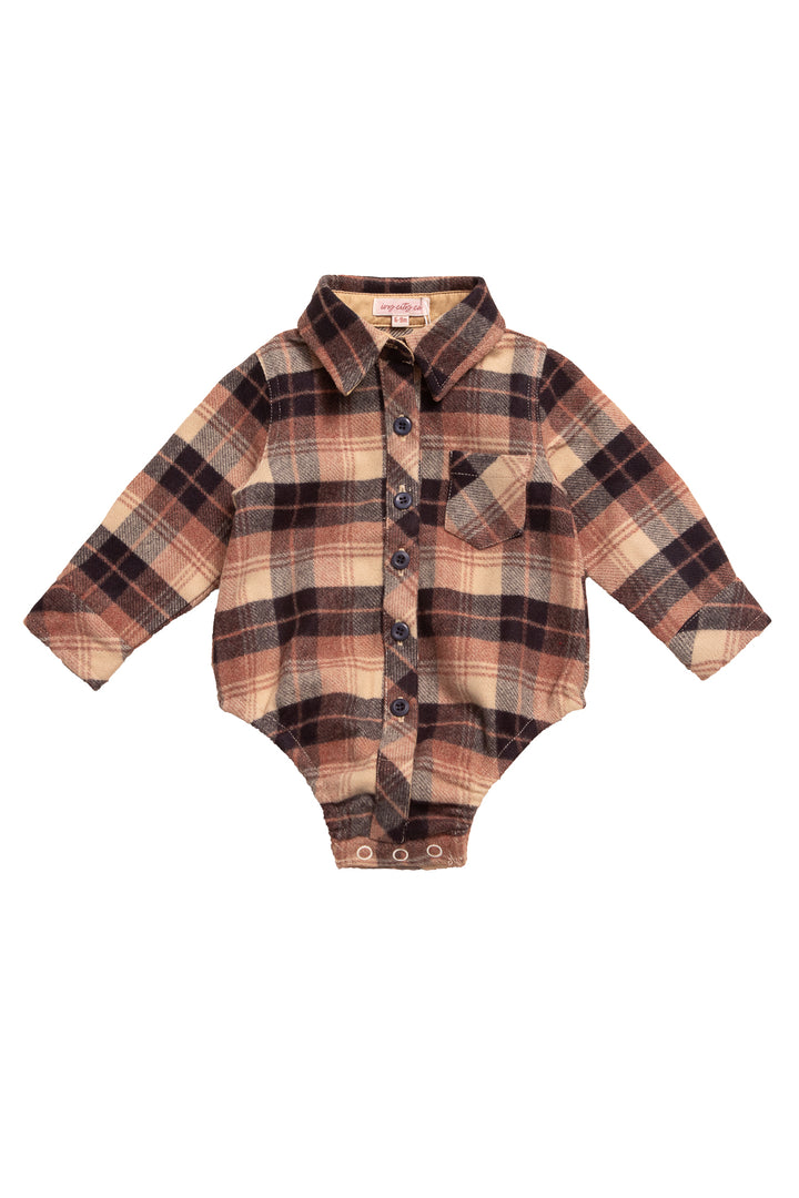 Baby Boys John Shirt in Celine Plaid - FINAL SALE