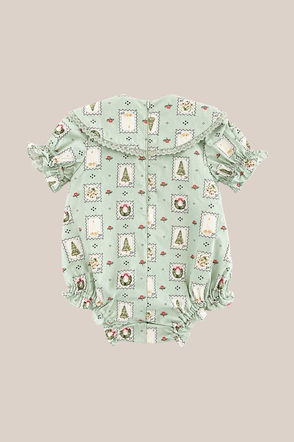 Baby Alice Romper in Merry Mail