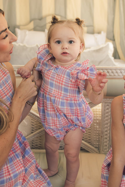 Baby Ana Romper in Blossom Plaid – Ivy City Co