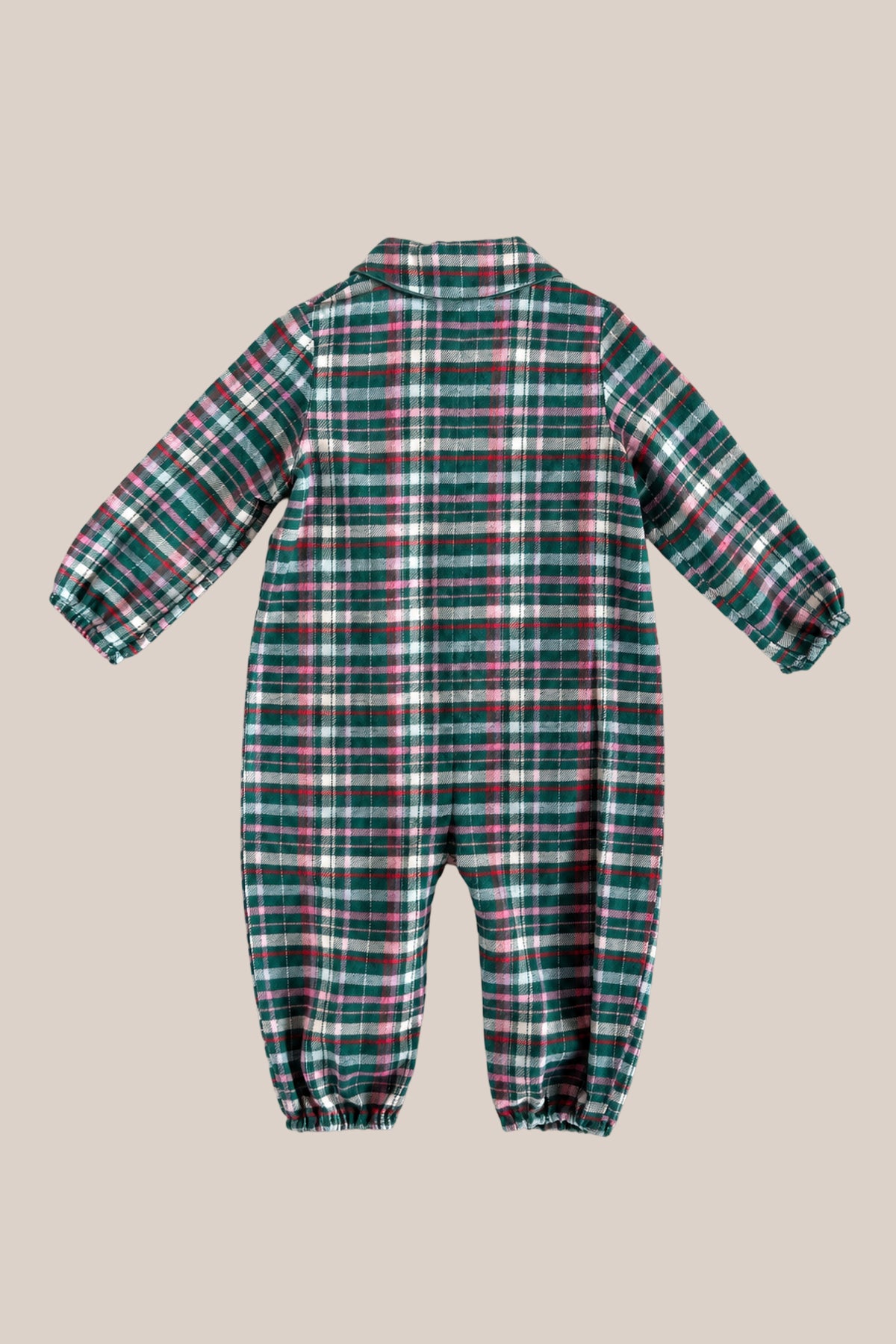 Baby Noah Romper in Season's Greetings Plaid