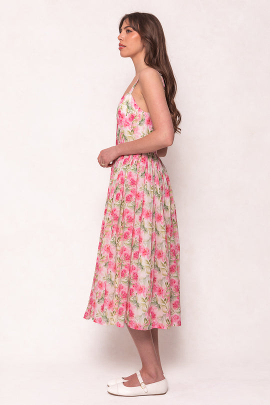 Ballerina Tank Dress in Pink Floral 30W Ballerina Tank Dress in Pink Floral 30W
