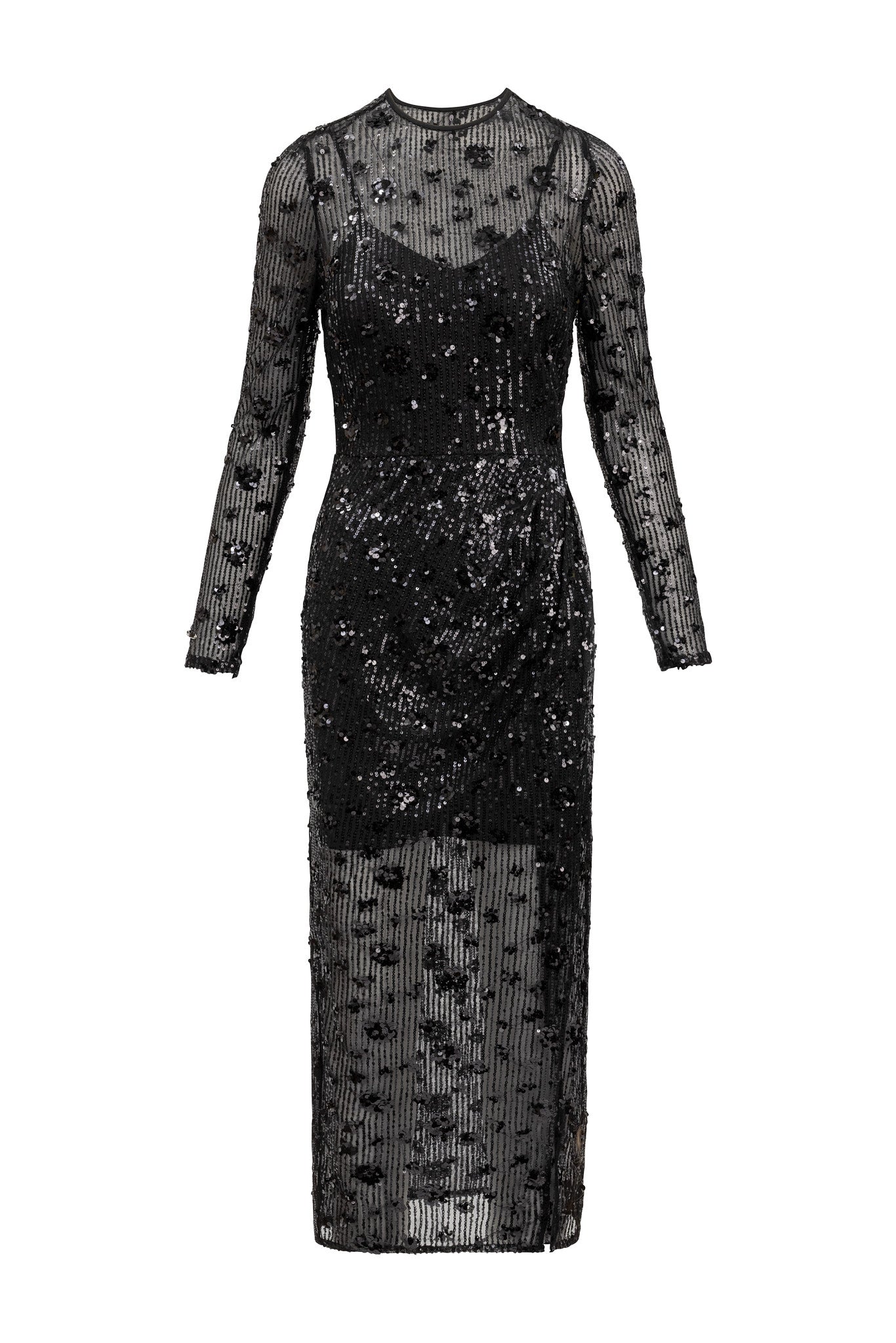Belinda Dress in Black Sequin S Belinda Dress in Black Sequin S