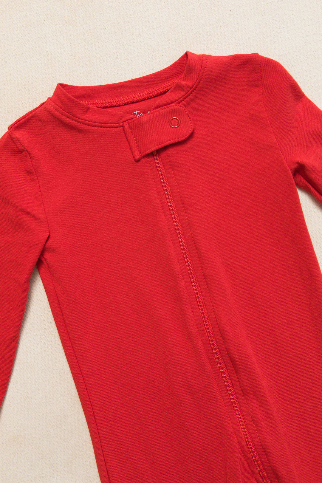 Baby So Soft Footie One Piece Pajama in Red - FINAL SALE