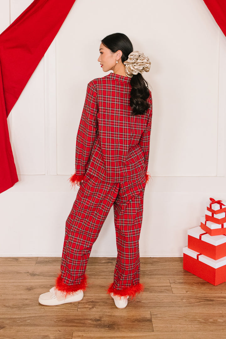 Benjamin Pajama Set in Holiday Plaid - FINAL SALE