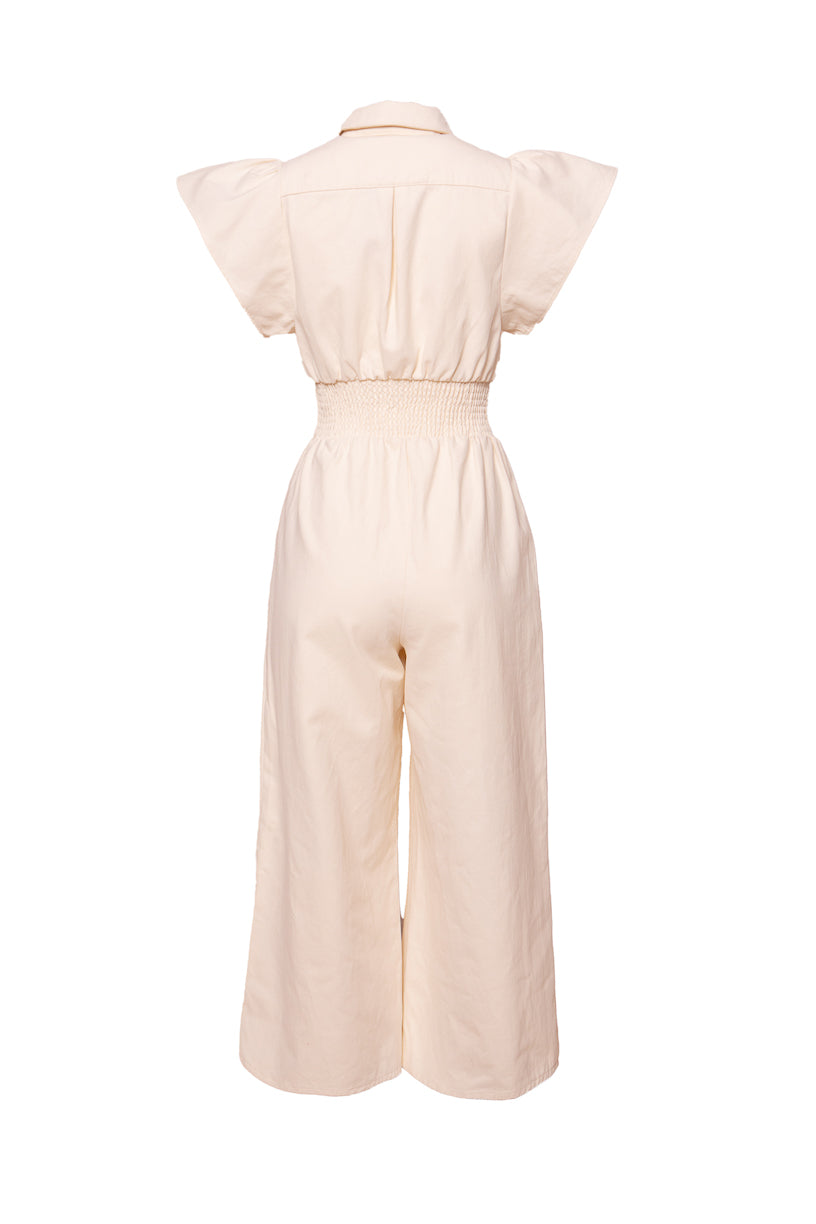 Betsy Jumpsuit in Cream