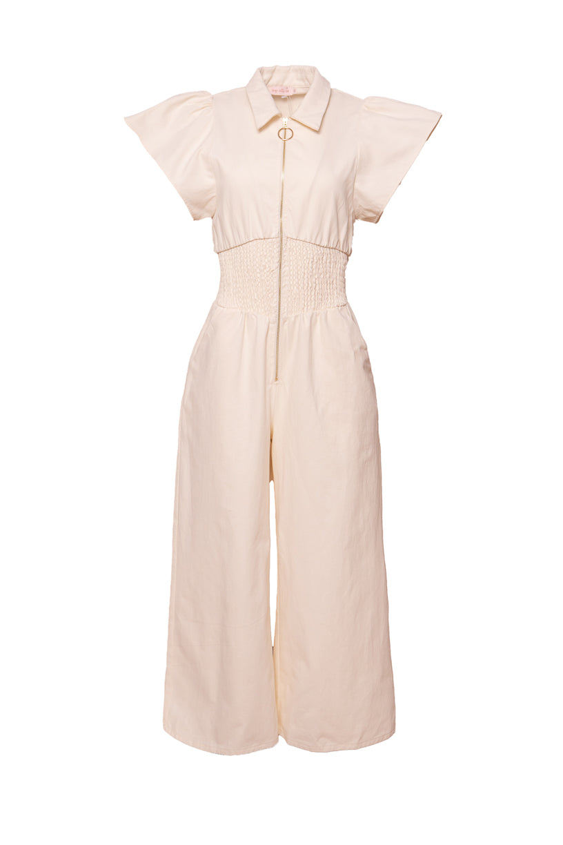 Betsy Jumpsuit in Cream