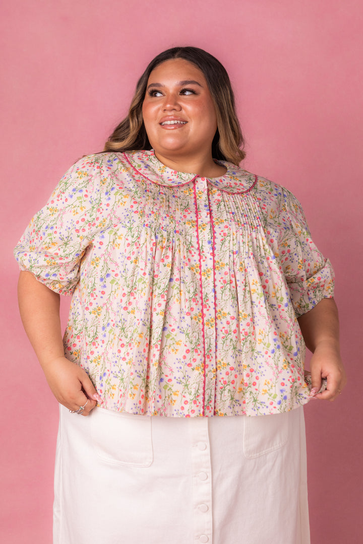 Betty Blouse in Floral - FINAL SALE