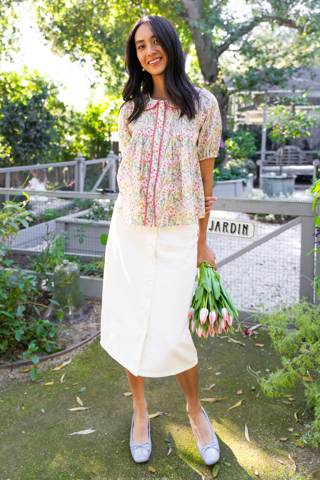 Betty Blouse in Floral - FINAL SALE