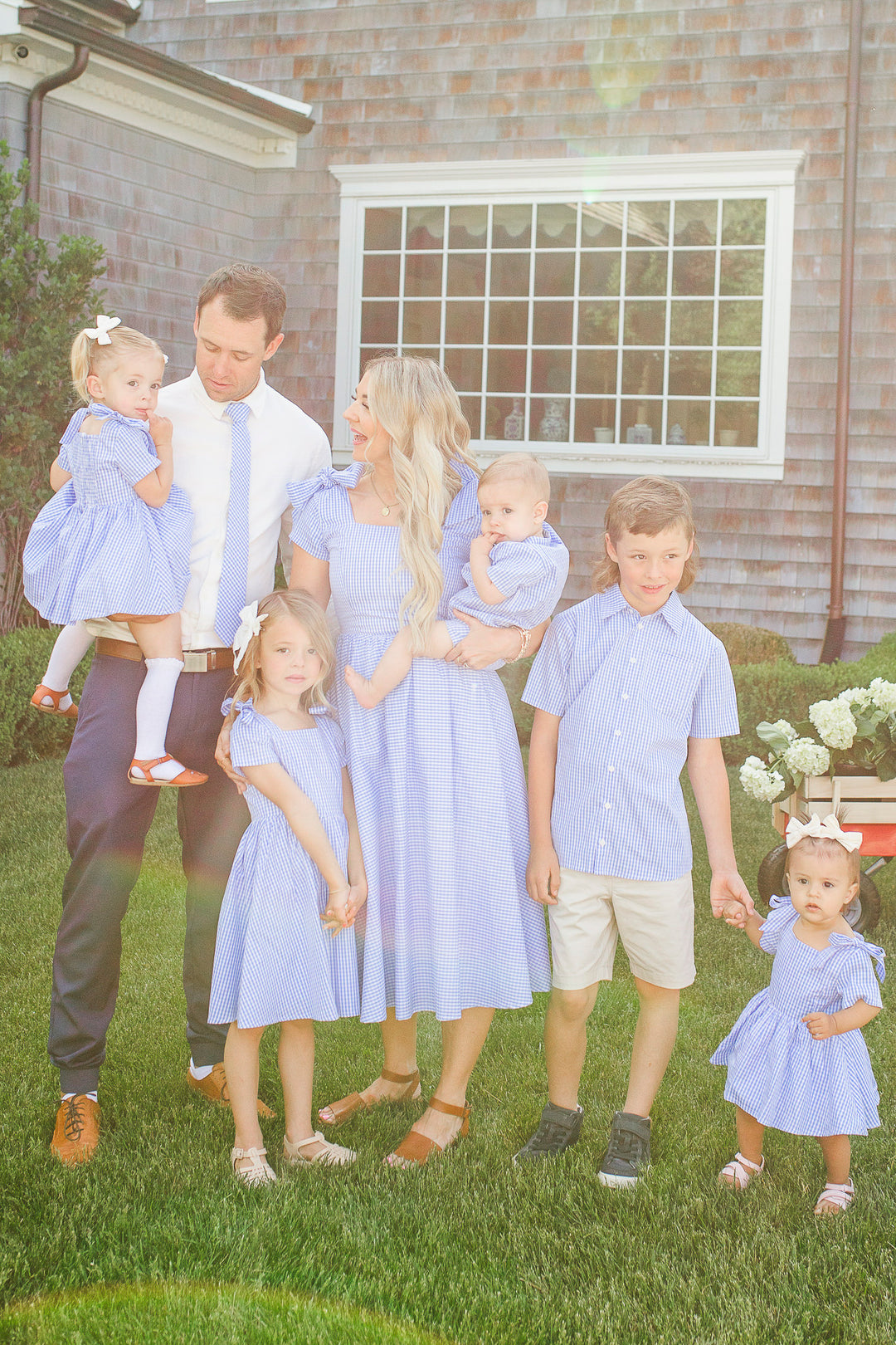 Baby Blakely Dress in Blue Gingham