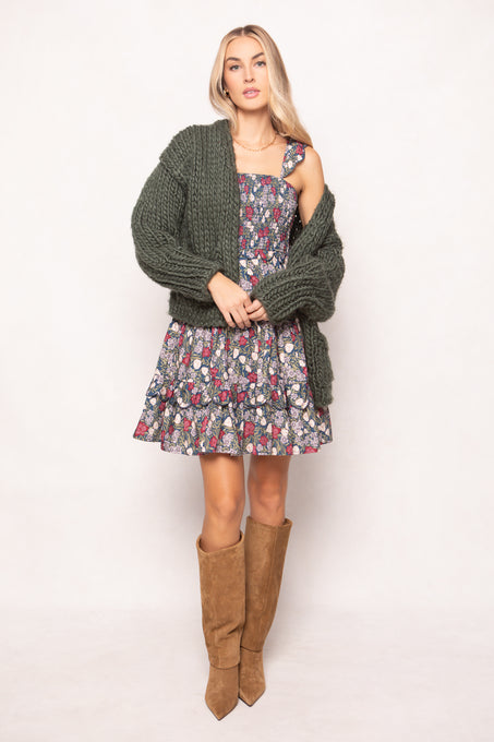 Blossom Dress in Navy Meadow