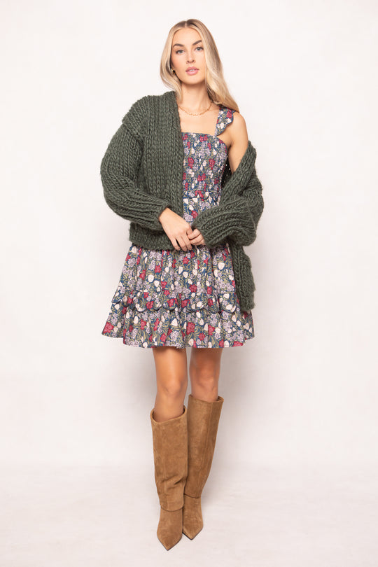 Blossom Dress in Navy Meadow