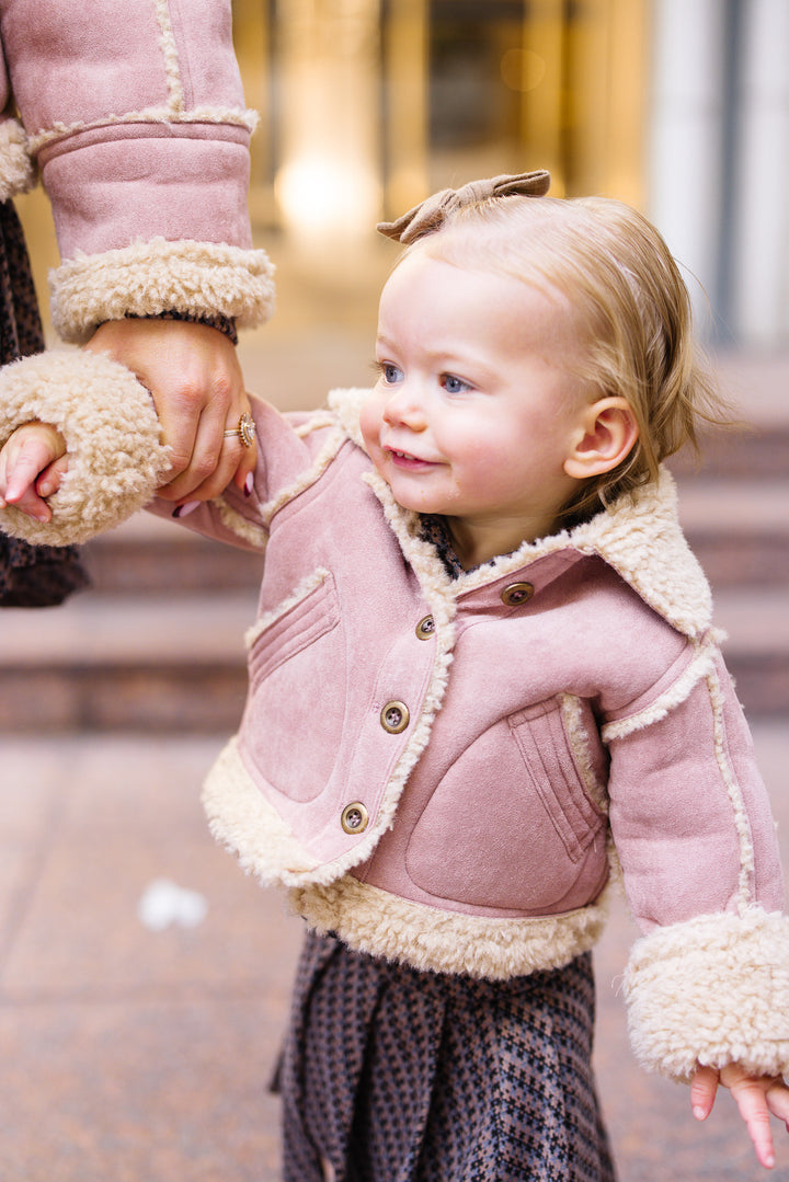 Mini Blush Coat in Pink