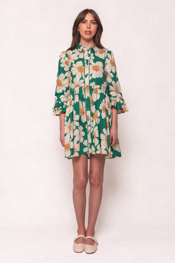 Leah Dress in Pink Floral - FINAL SALE