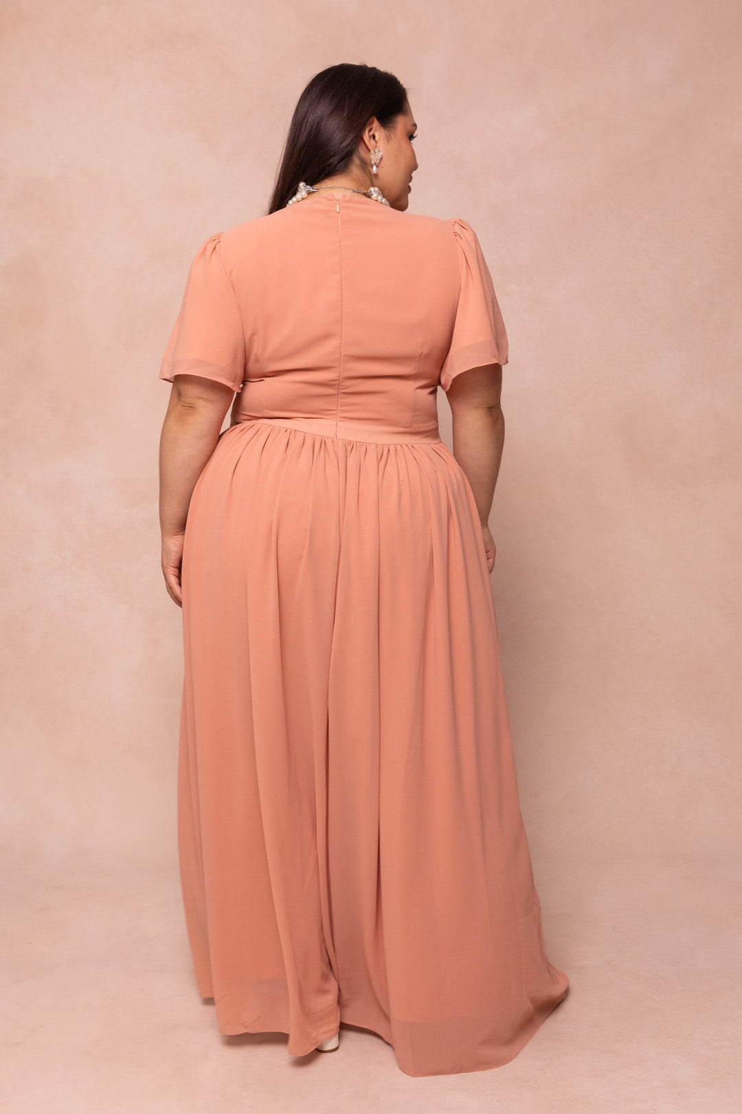 Abbie Dress in Apricot Crush