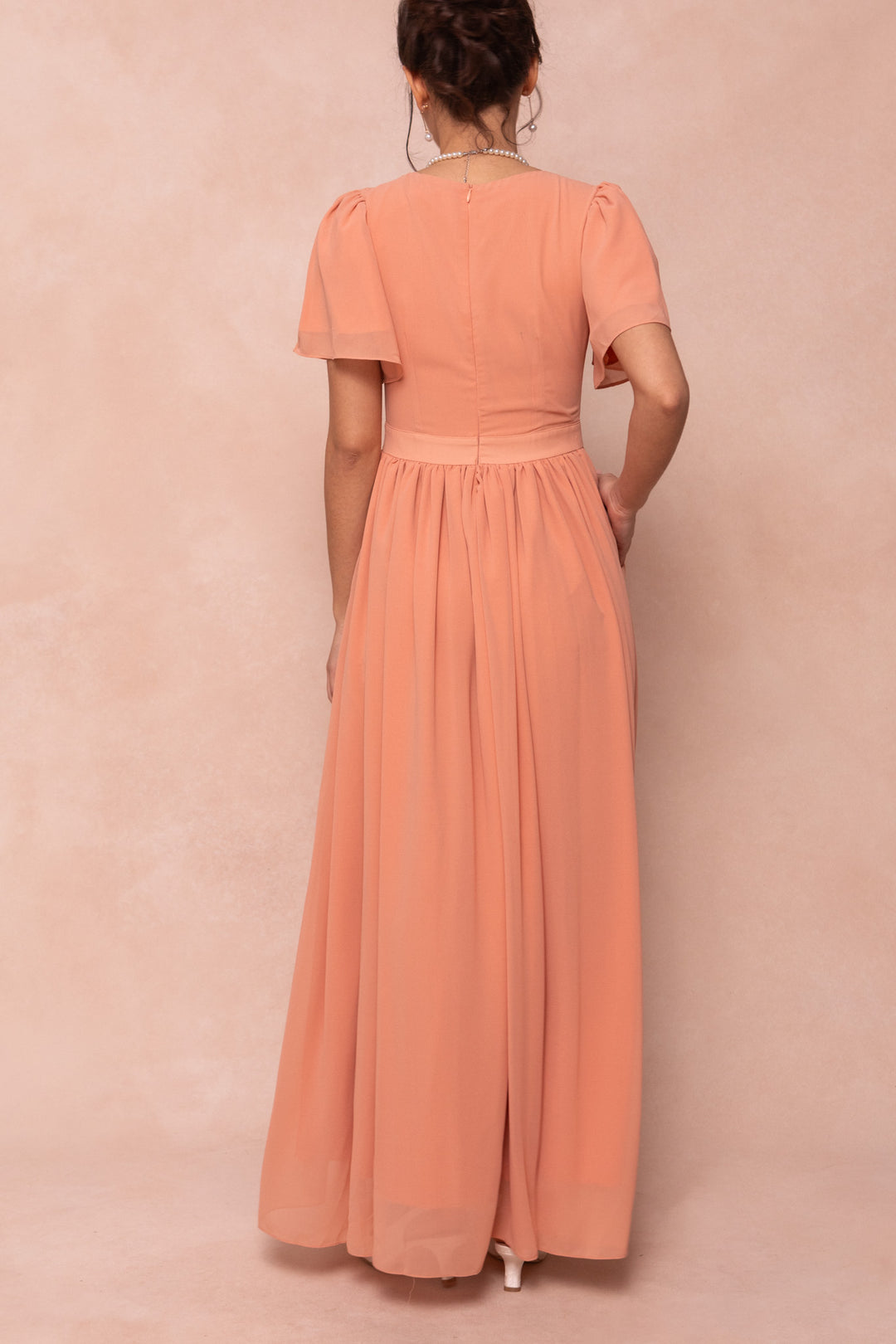 Abbie Dress in Apricot Crush