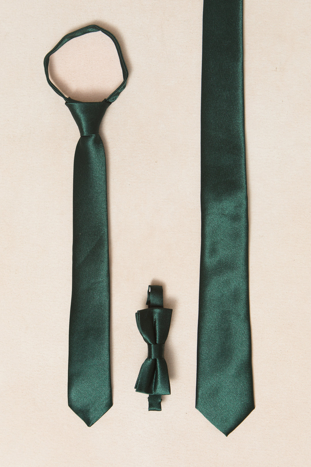 Baby Boys Henry Bow Tie in Emerald Satin