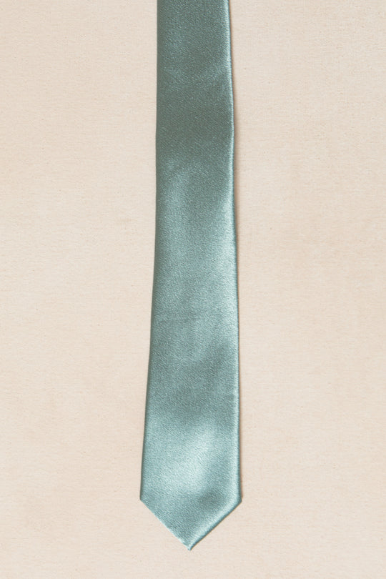Mens Max Tie in Seaglass Satin