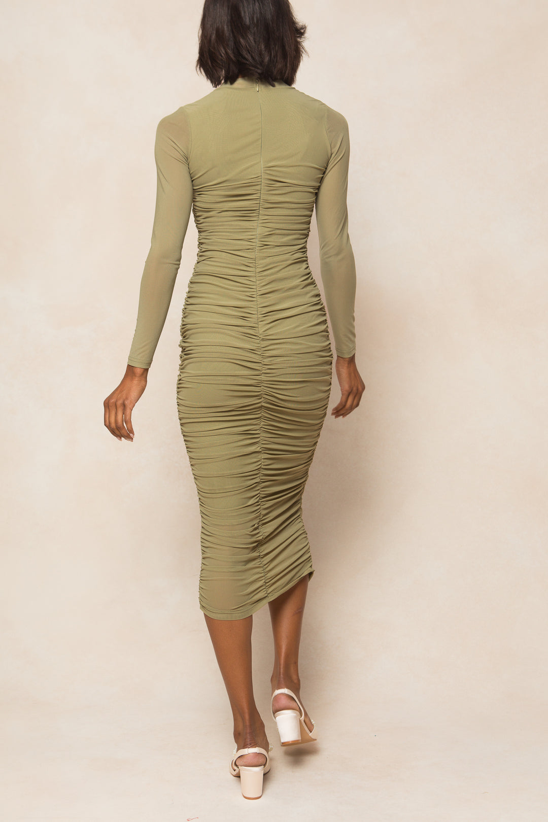 Brynn Dress in Olive - FINAL SALE