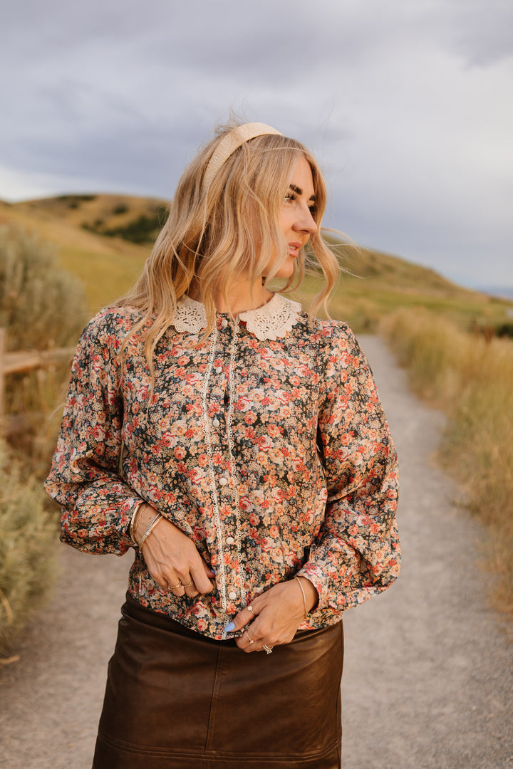 Cambridge Long Sleeve Blouse in Floral