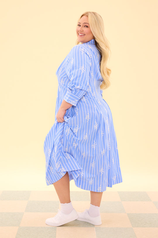 Cameron Dress in Light Blue 16W Cameron Dress in Light Blue 16W