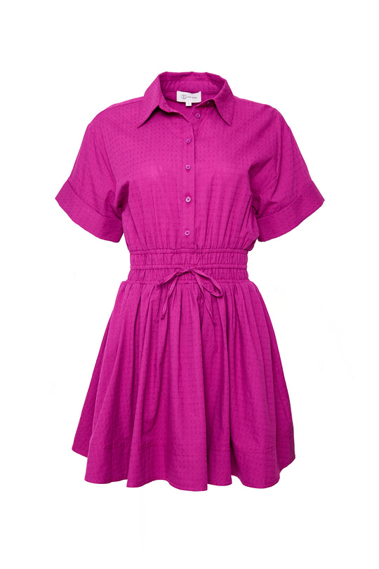 Campbell Dress in Dark Pink