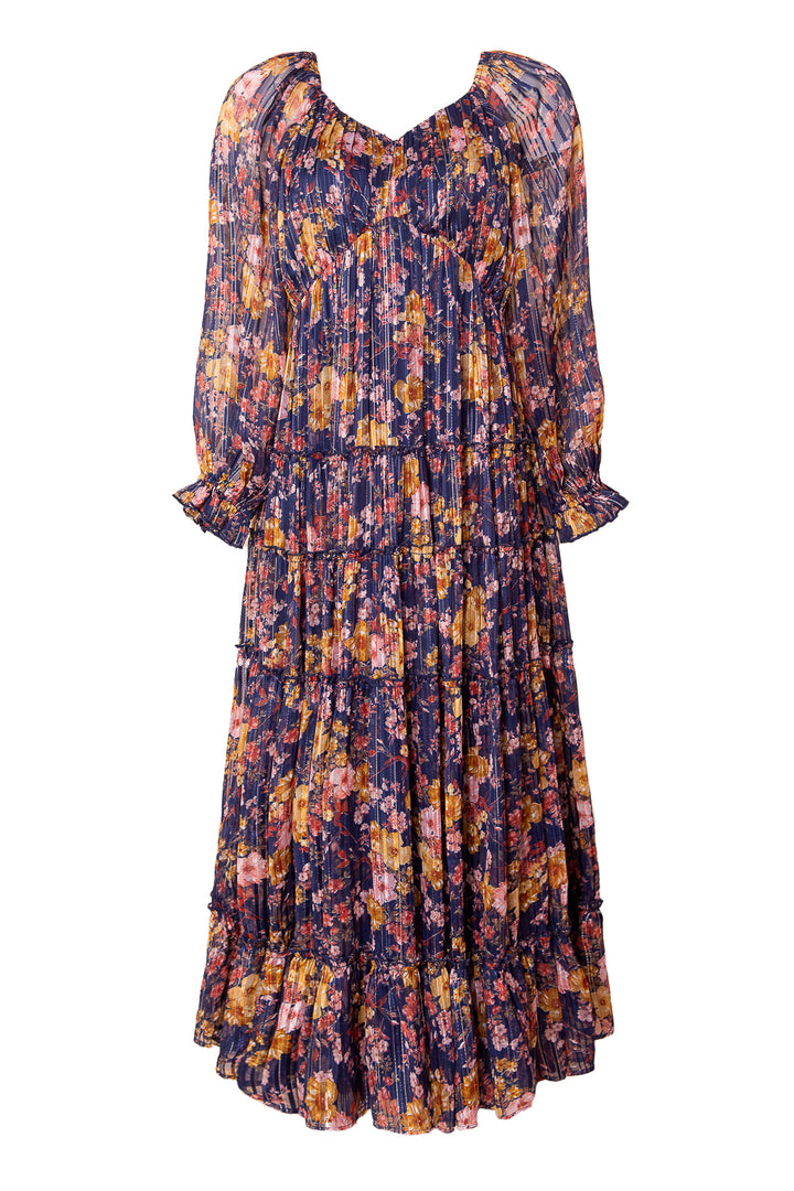 Cassia Dress in Navy Floral