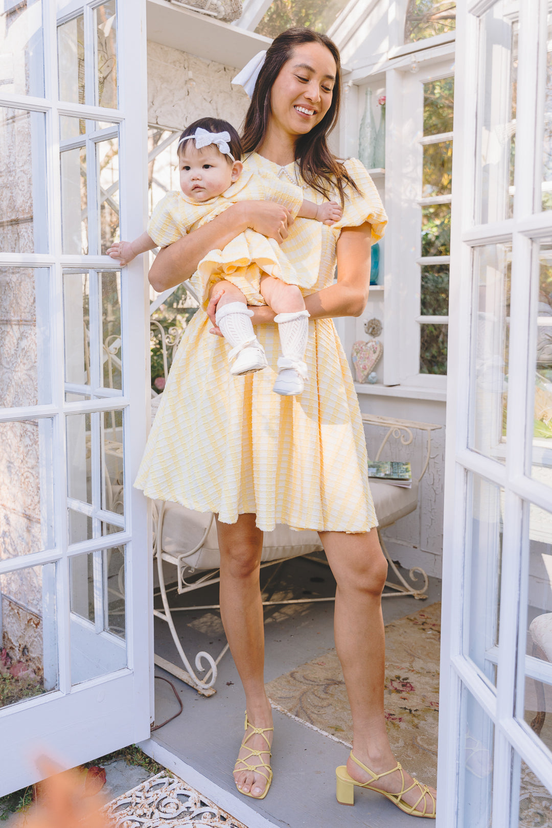 Baby Celine Dress Set in Yellow
