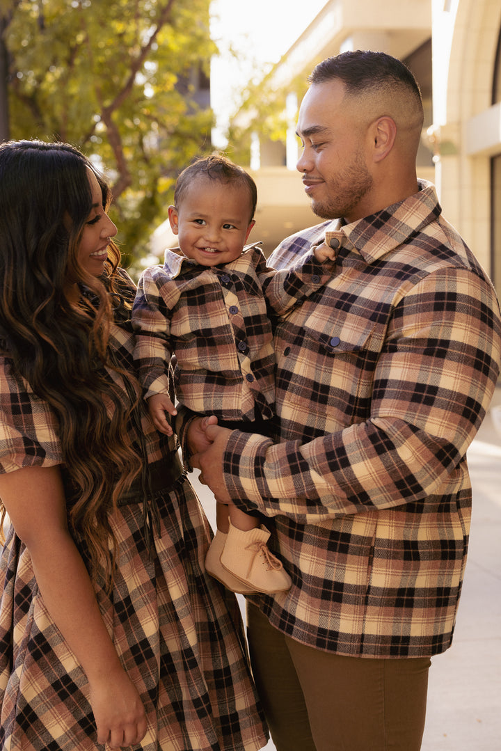 Baby Boys John Shirt in Celine Plaid - FINAL SALE