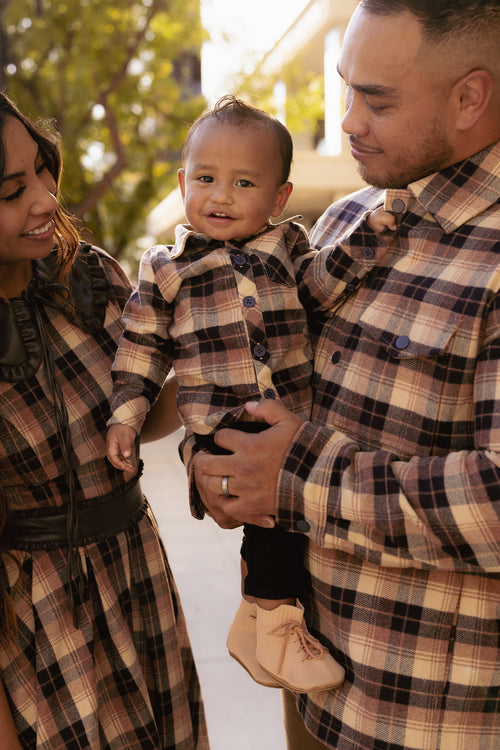 Baby Boys John Shirt in Celine Plaid - FINAL SALE