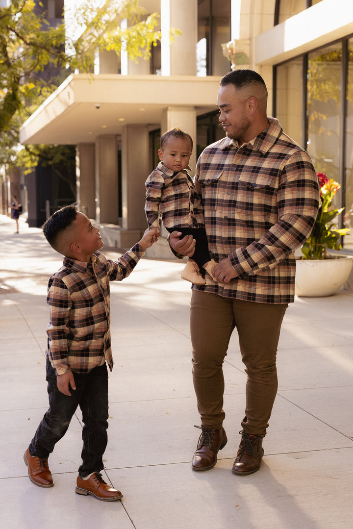 Baby Boys John Shirt in Celine Plaid