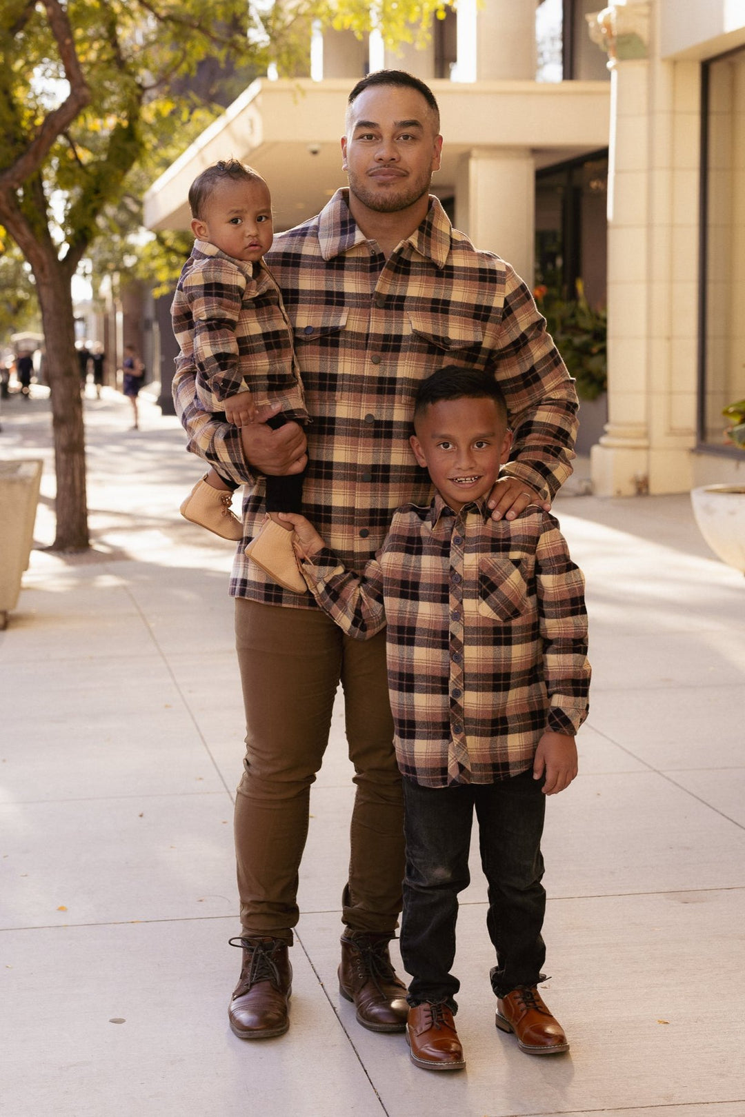 Boys John Shirt in Celine Plaid