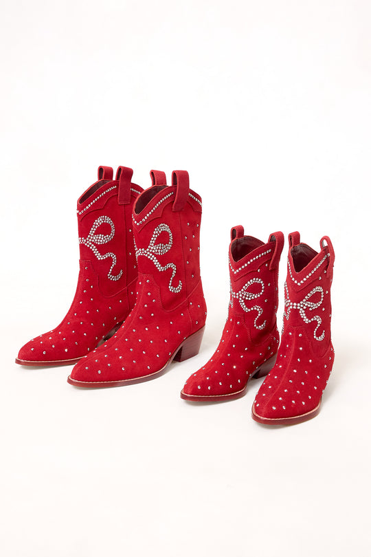 Mini Channing Bootie in Red