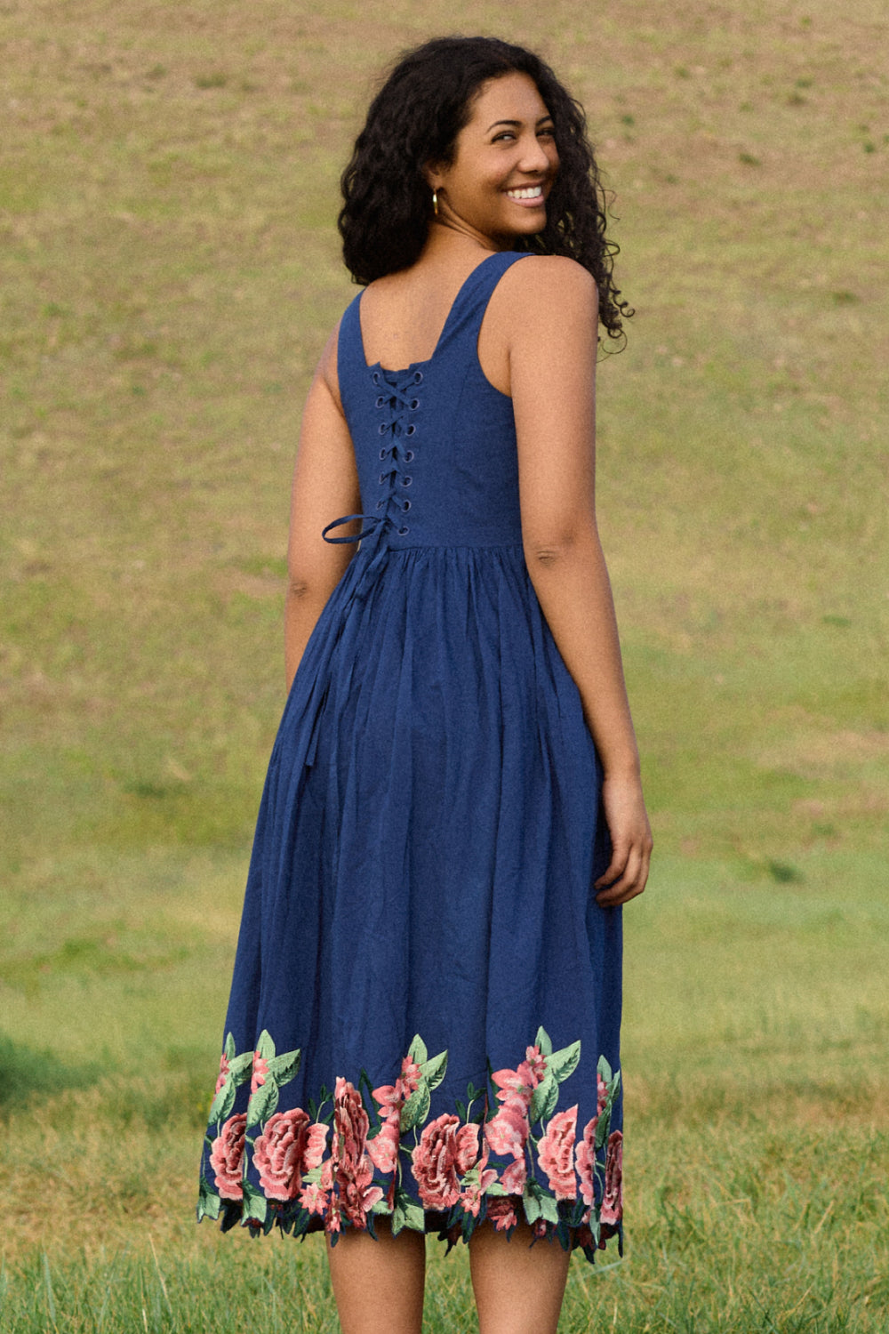 clarissa midi dress Puff Sleeve Midi Dress - Clarissa