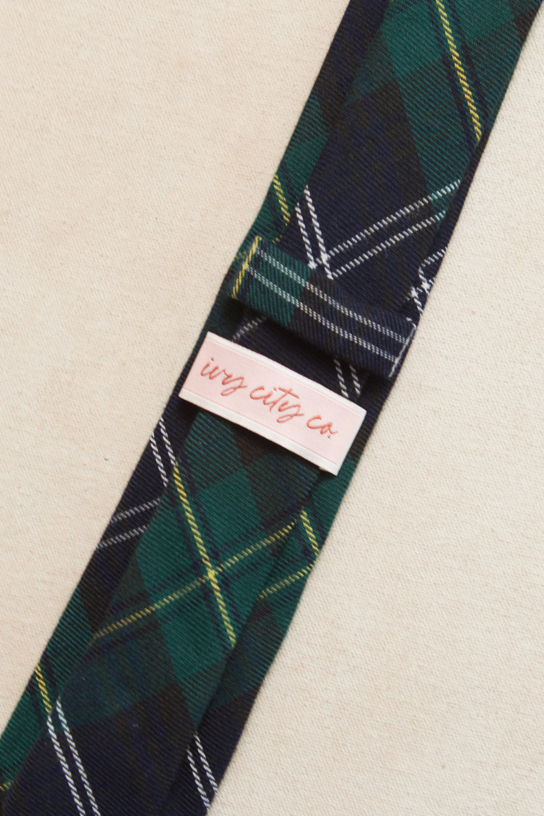 Ties in Connie Navy Plaid