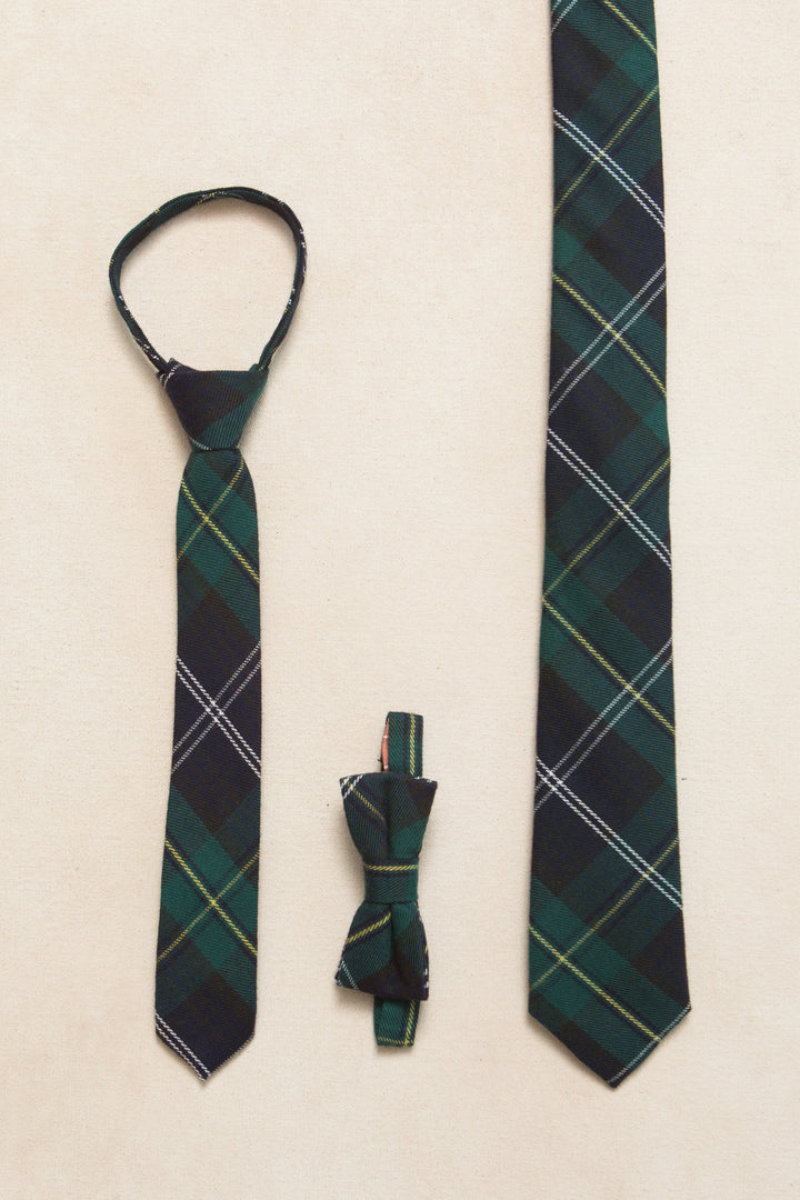 Ties in Connie Navy Plaid