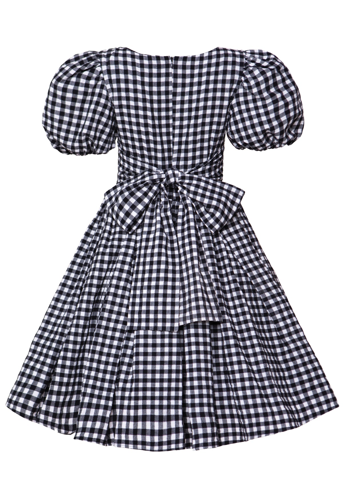 Cupcake Dress in Black Gingham