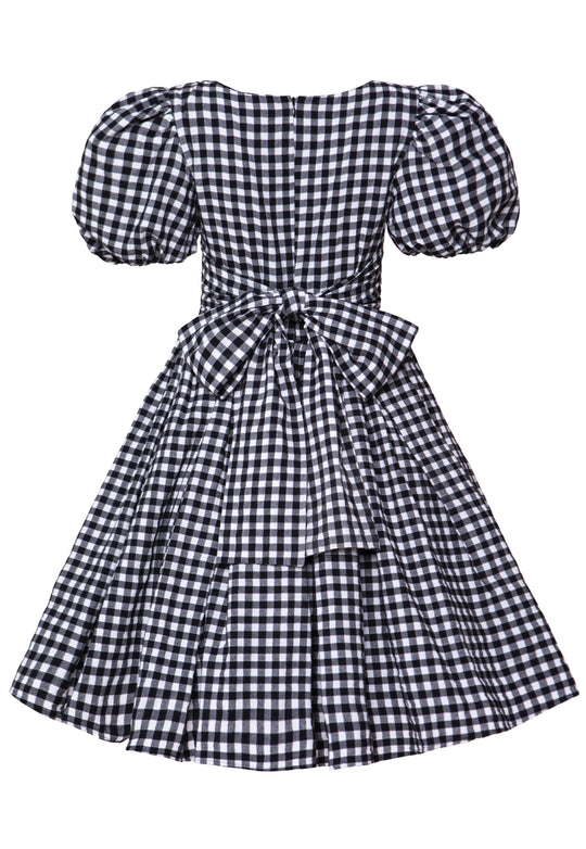 Cupcake Dress in Black Gingham
