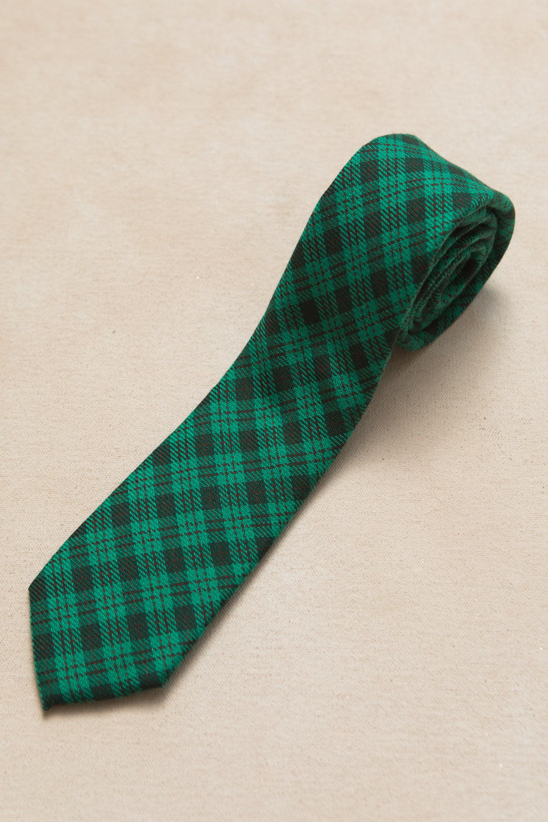 Ties in Cupcake Bright Green Plaid - FINAL SALE