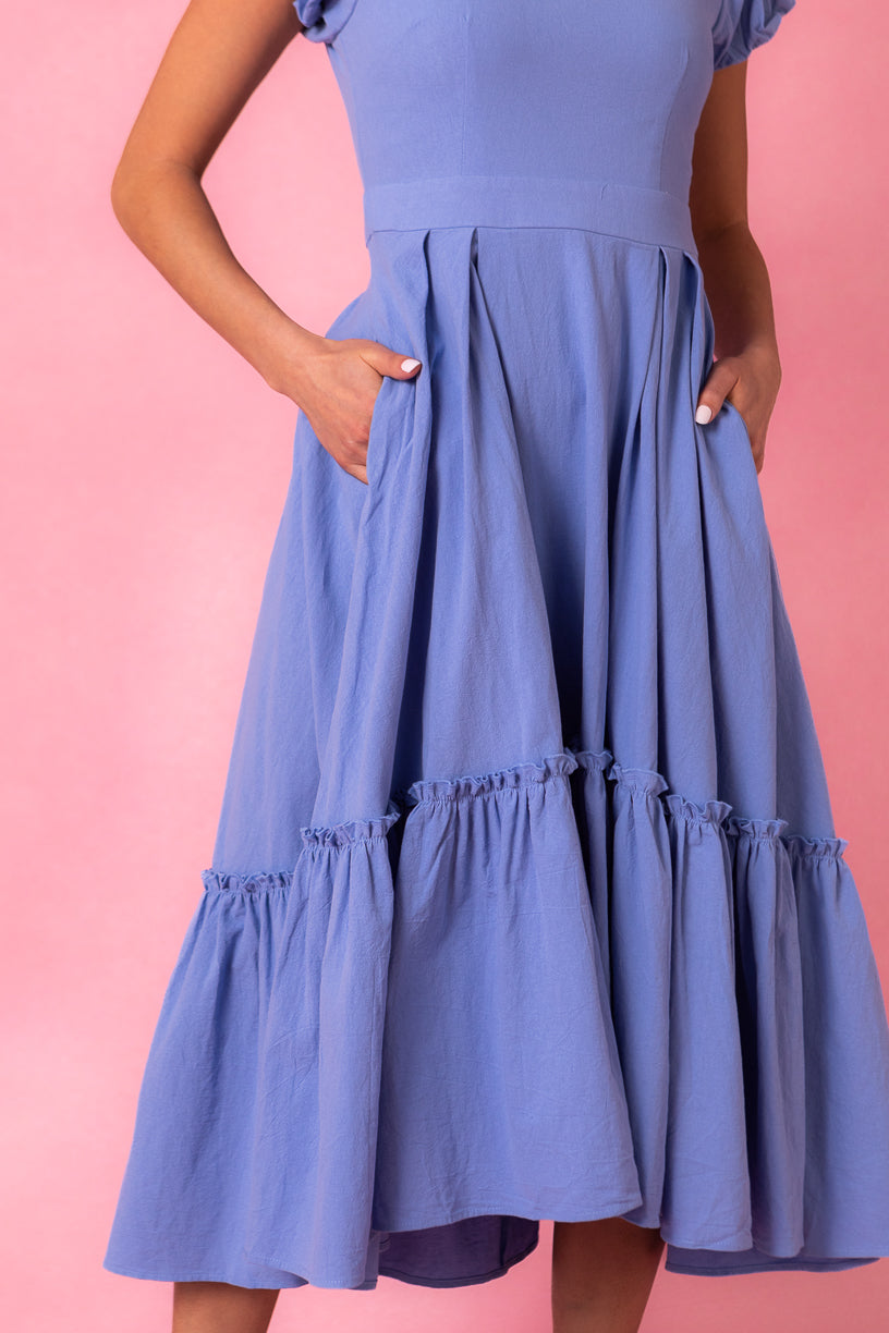 Dahlia Dress in Blue