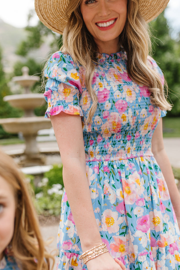 Delia Dress in Blue