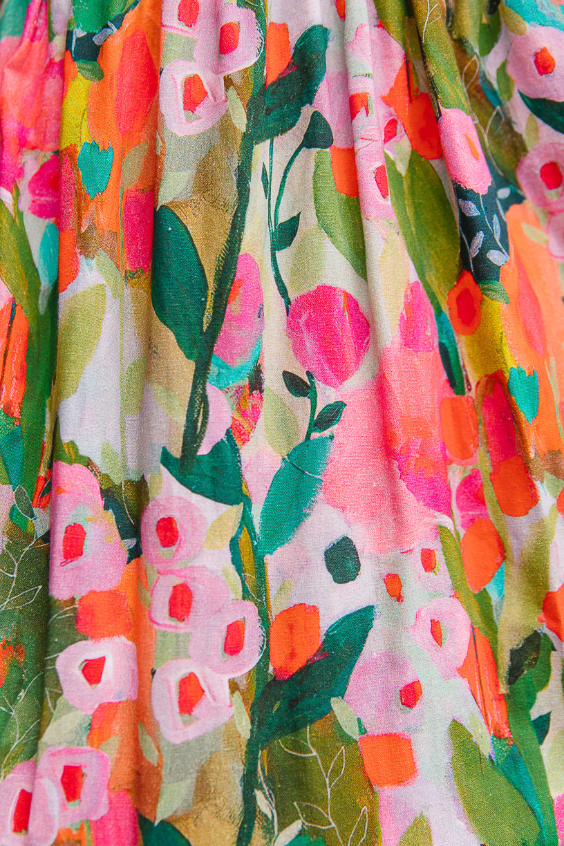 Delia Dress in Multicolor Floral