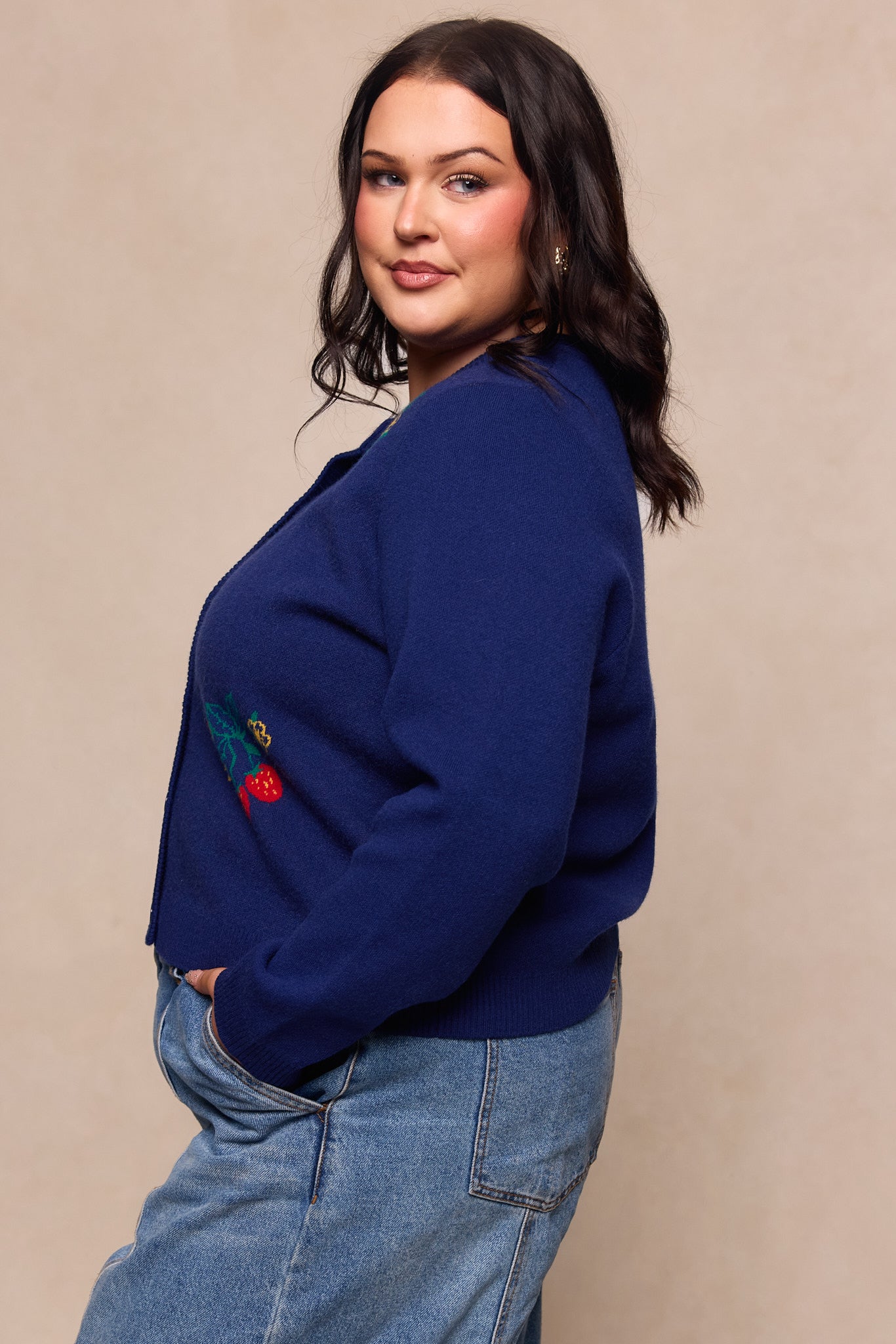 Delphi Sweater in Strawberry Print – Ivy City Co