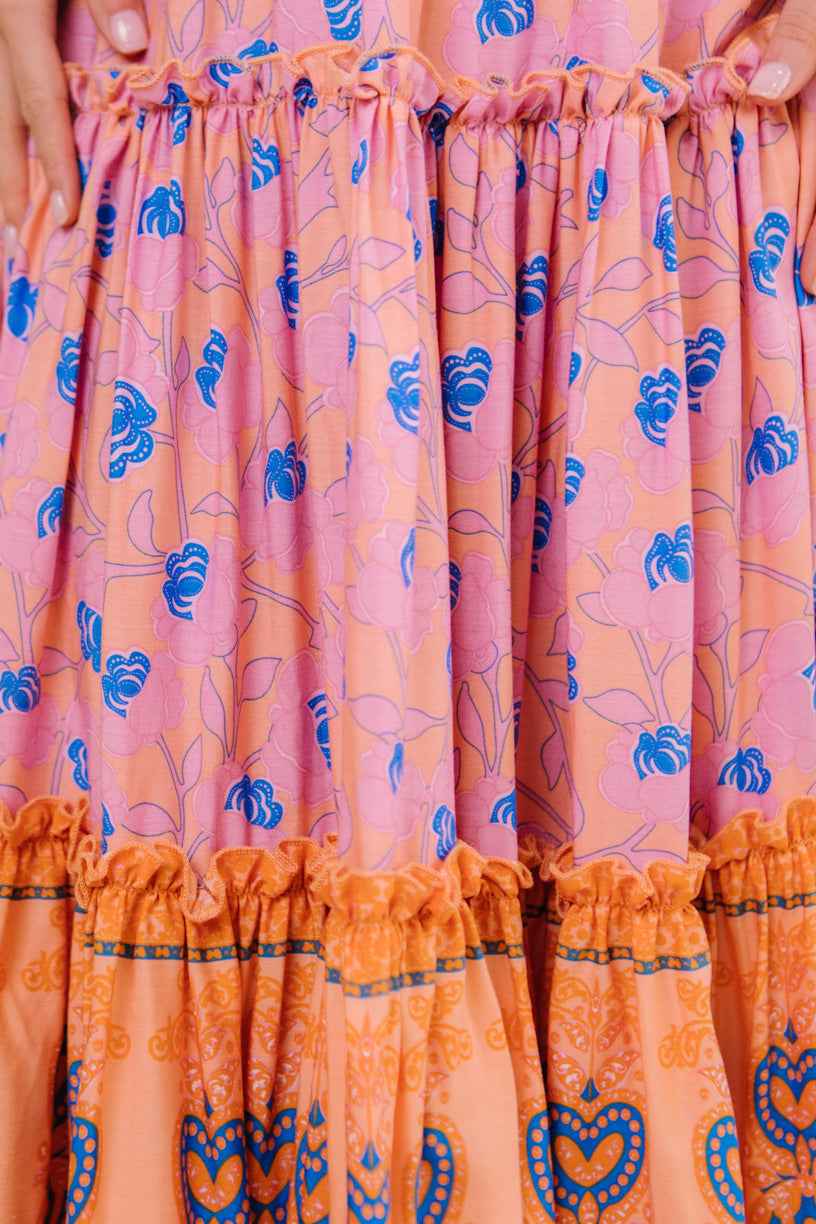 Mini Demi Dress in Grapefruit - FINAL SALE
