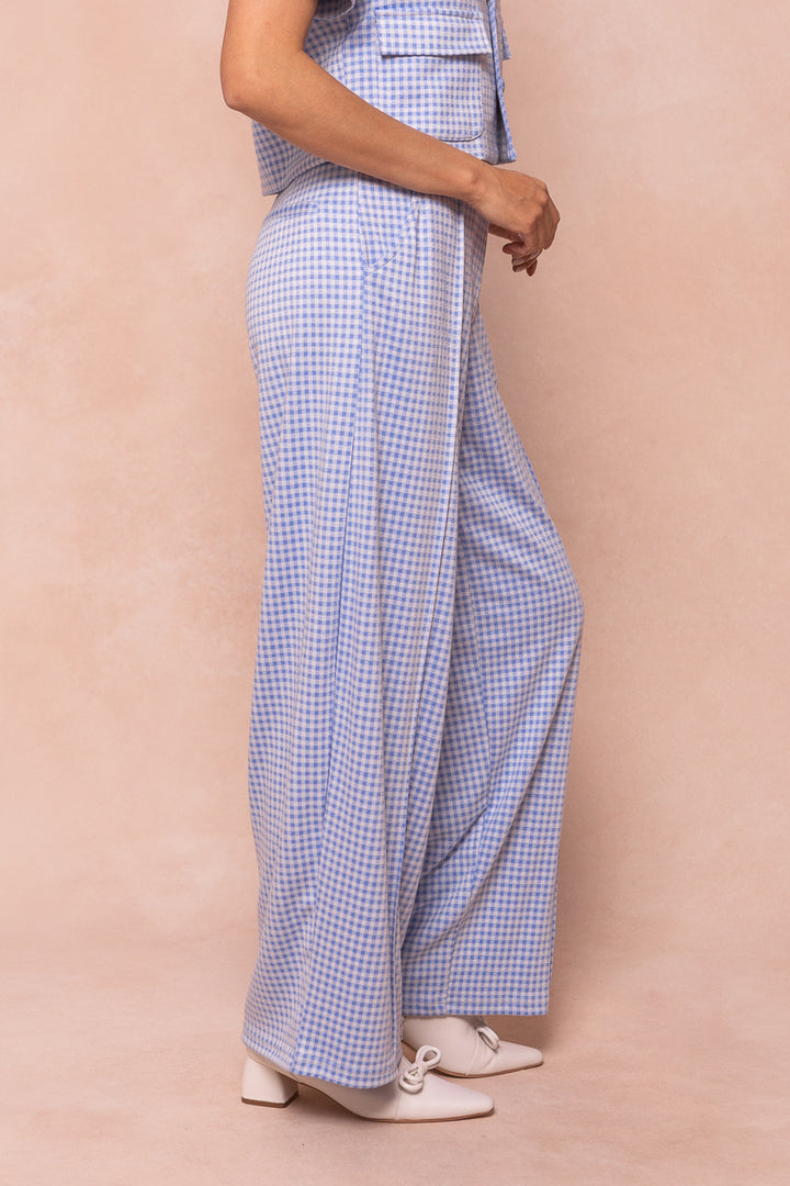 Drew Pants in Blue Gingham