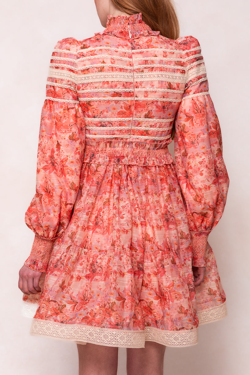 Elizabeth Dress in Pink Floral