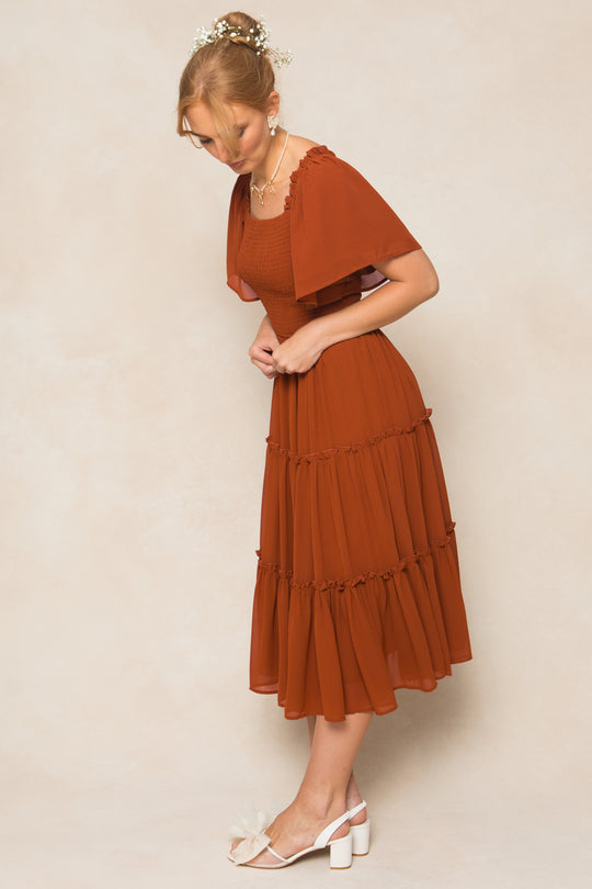 Ellie Dress in Amber Chiffon Ivy City Co Ellie Dress in Amber Chiffon Ivy City Co