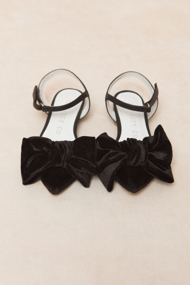 Mini Eloise Black Bow Heel