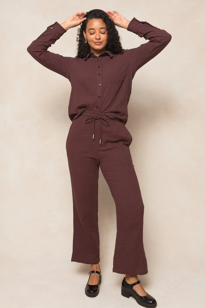 Emerson Blouse in Brown