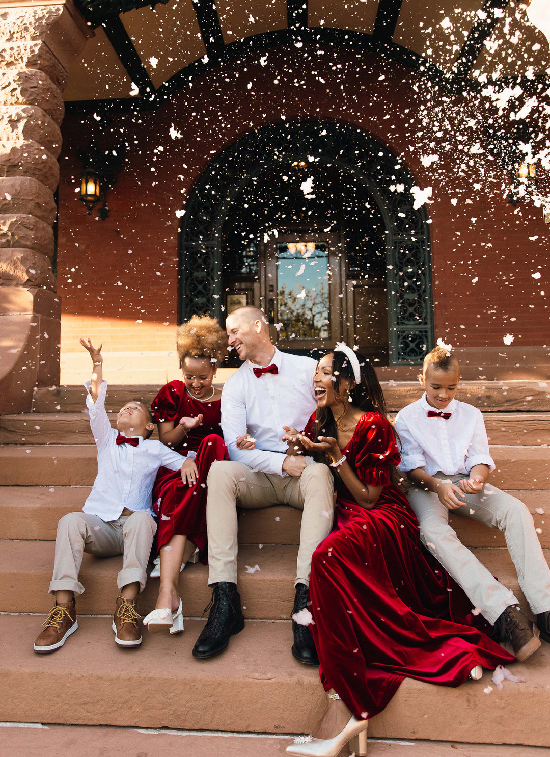 Mini Enamored Dress in Red Velvet