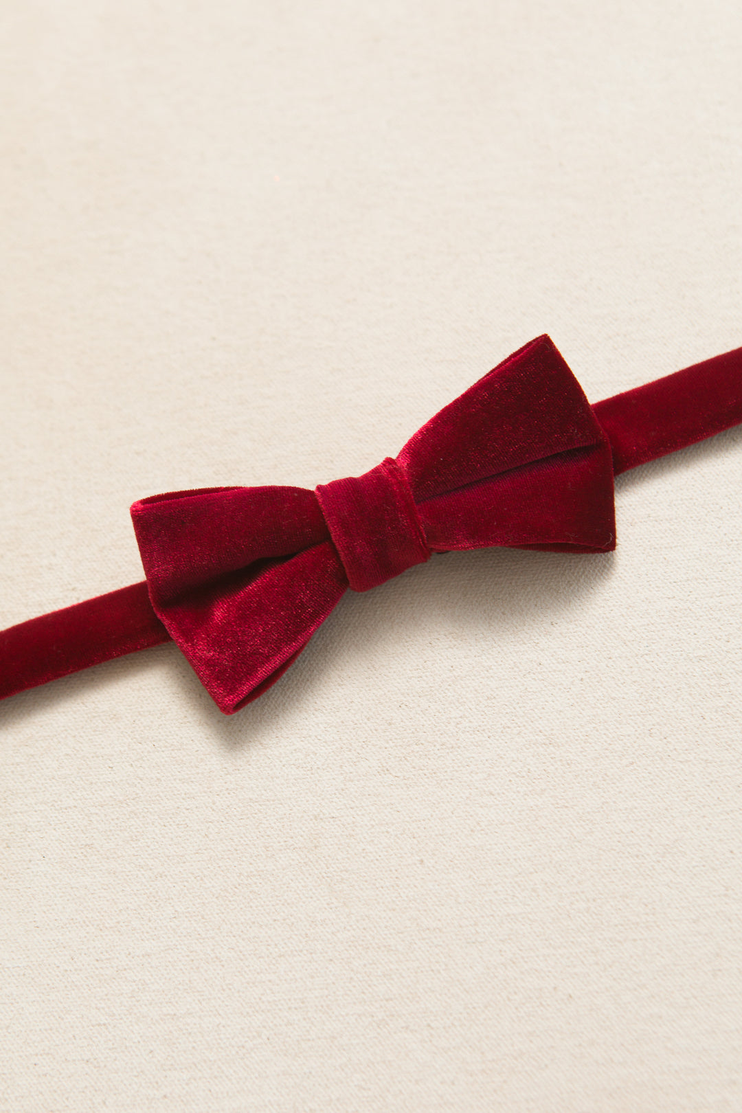 Bow Ties in Enamored Red Velvet